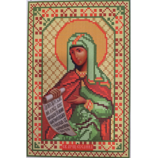 Схема для вишивання бісером ікони Святого Сусана.