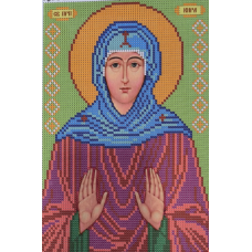 Схема для вишивання бісером ікони Святого Кірса.