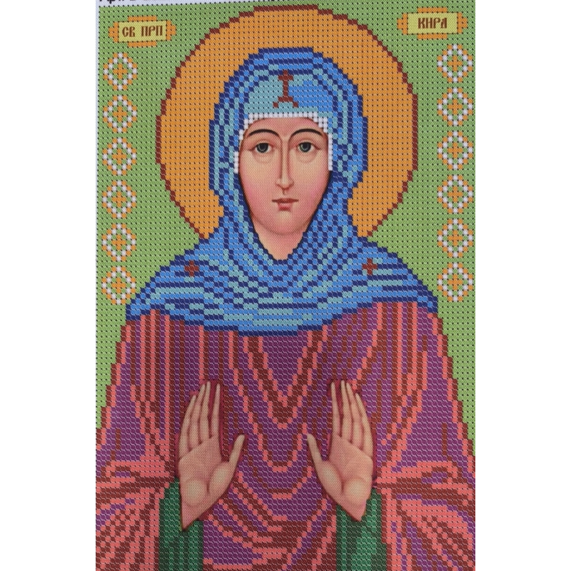 Схема для вишивання бісером ікони Святого Кірса. Схема для вишивання бісером ікони Святого Кірса.