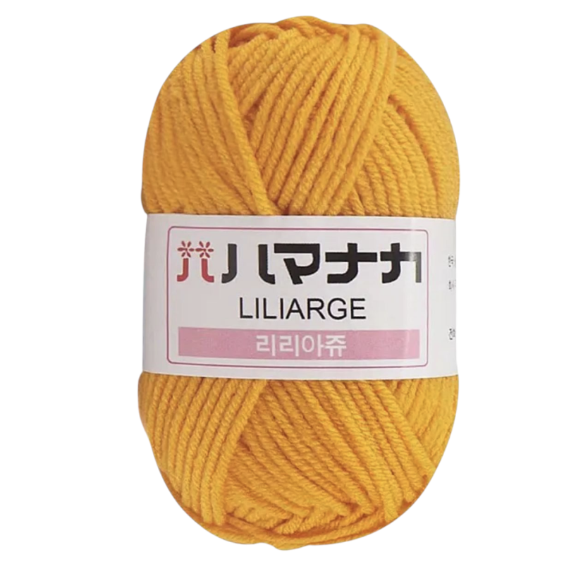 Пряжа акрилова. Жовтогаряча.