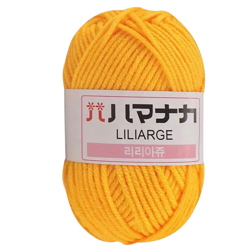 Пряжа акрилова. Жовтогаряча.