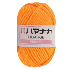 Пряжа акрилова. Жовтогаряча.