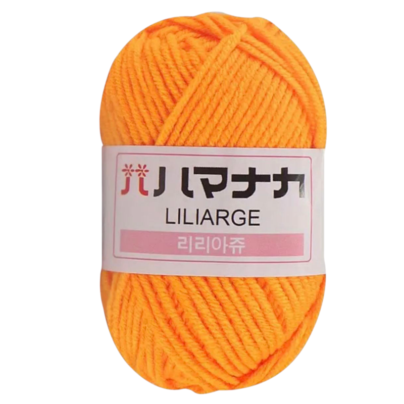 Пряжа акрилова. Жовтогаряча.