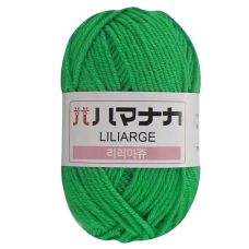 Пряжа акрилова. Зелена.