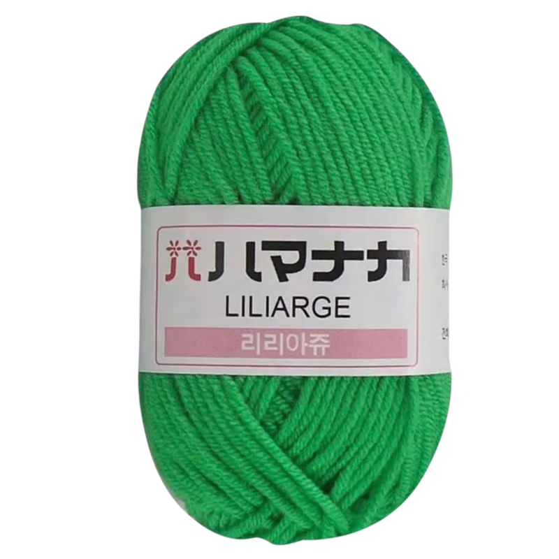 Пряжа акрилова. Зелена.