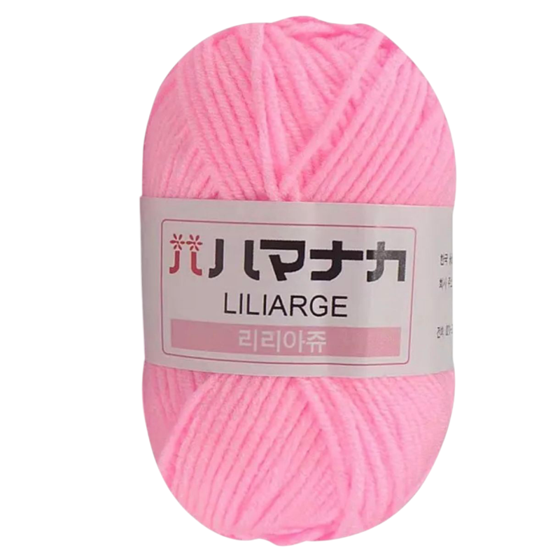 Пряжа акрилова. Рожева.