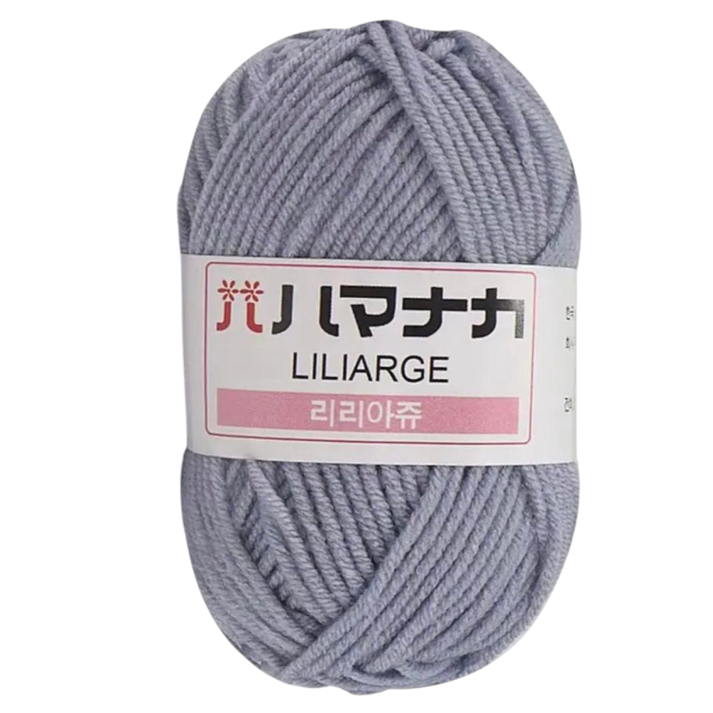 Пряжа акрилова. Сіра, світла.