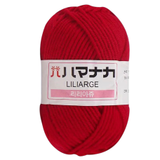 Пряжа акрилова. Красная.