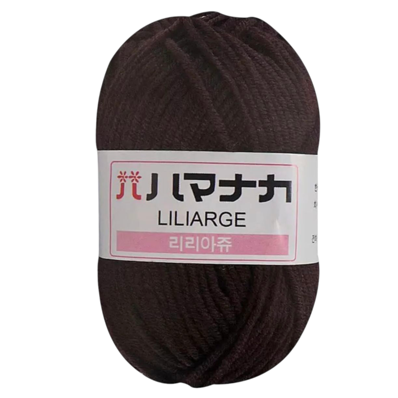 Пряжа акрилова. Коричнева.