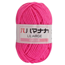 Пряжа акрилова. Рожева яскрава.