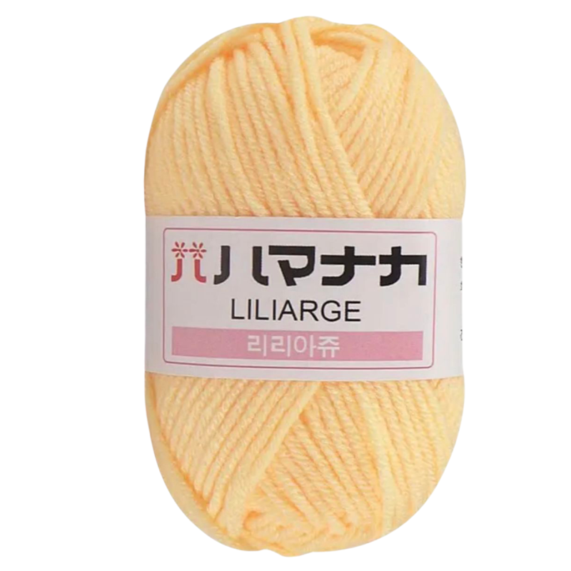 Пряжа акрилова. Кремова.