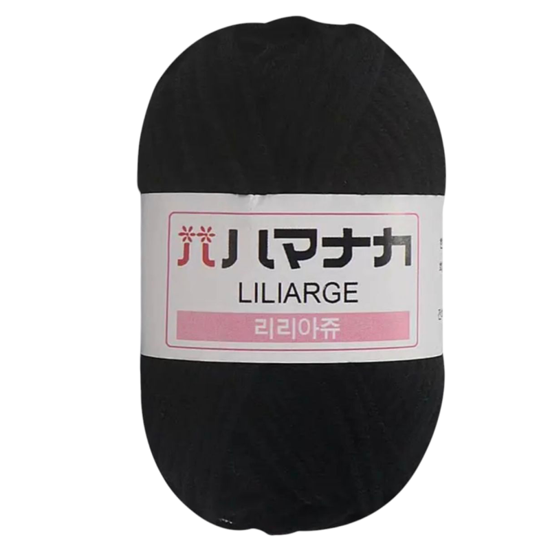 Пряжа акрилова. Чорна.