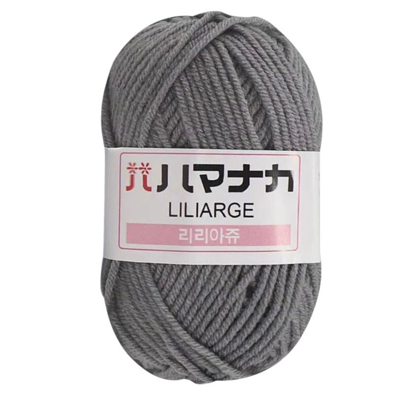 Пряжа акрилова. Сіра.