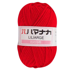 Пряжа акрилова. Красная.