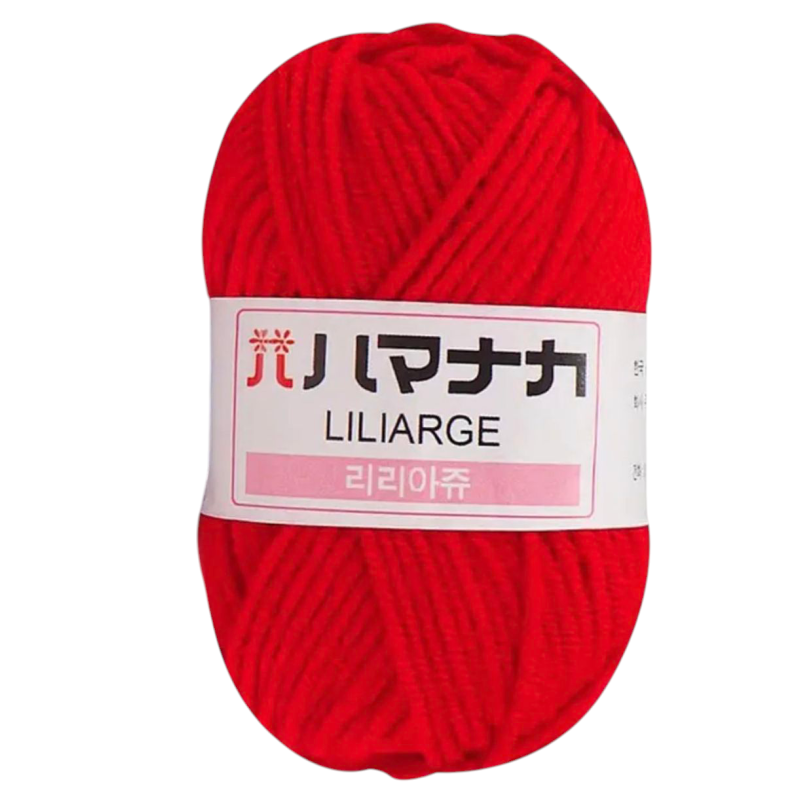 Пряжа акрилова. Красная.