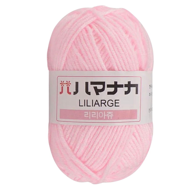 Пряжа акрилова. Рожева.