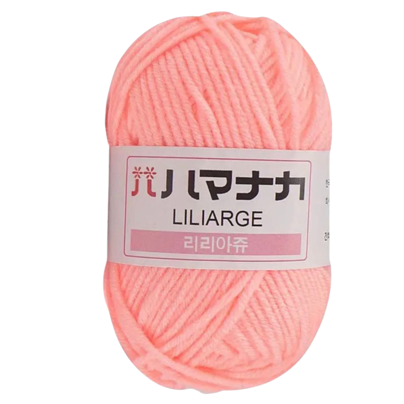 Пряжа акрилова. персикова.