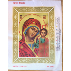 Схема для вишивання бісером ікони БМ Казанська.