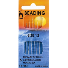 Голки Pony бісерні з ниткозасилювачем No12