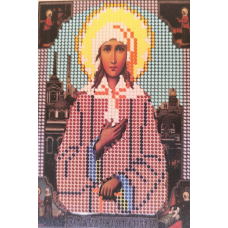 Схема для вишивання бісером ікони. Свята Ксинія