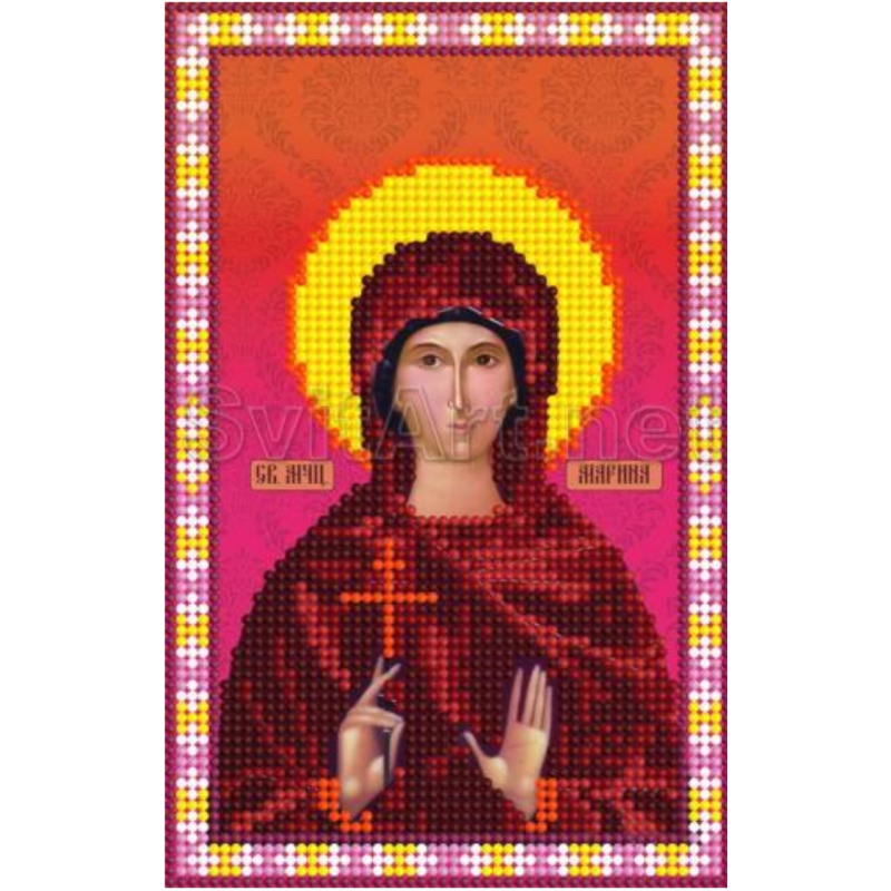 Схема для вишивання бісером, Свята Марина. Схема для вишивання бісером, Свята Марина.