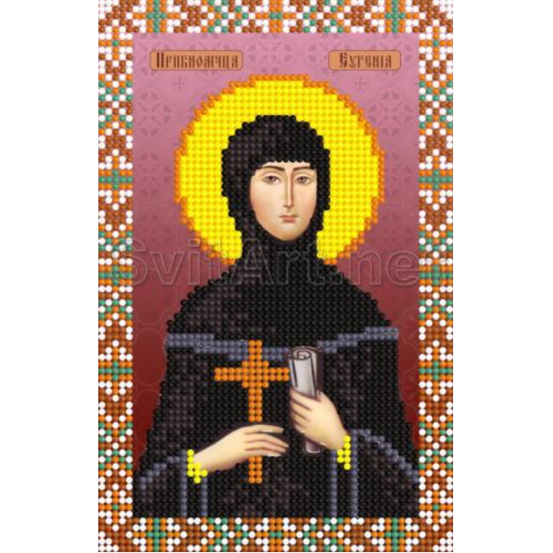 Схема для вишивання бісером, Свята Євгенія Схема для вишивання бісером, Свята Євгенія