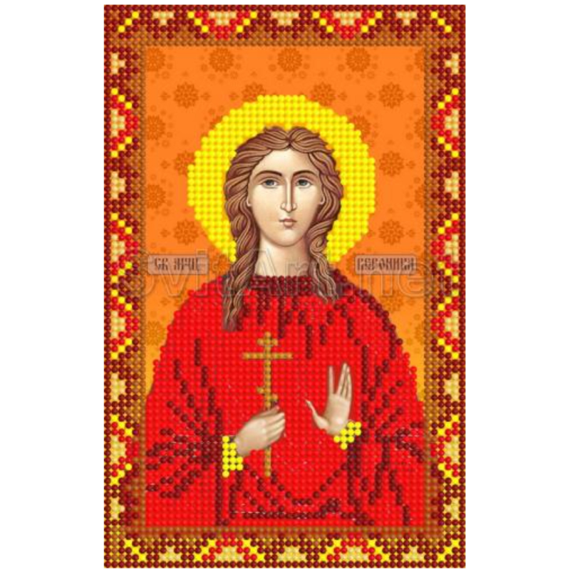Схема для вишивання бісером, Свята Вероніка Схема для вишивання бісером, Свята Вероніка