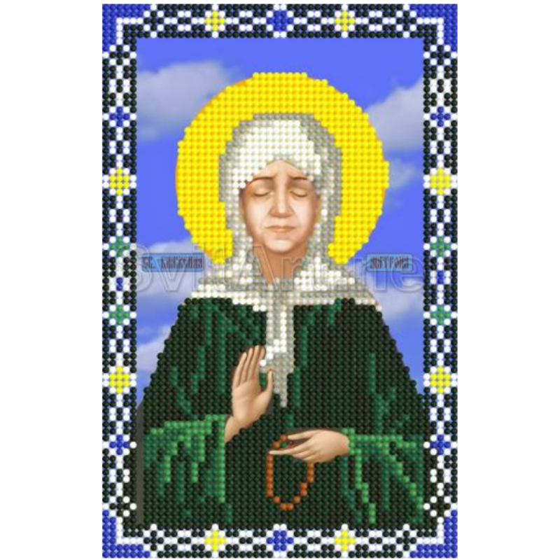 Схема для вишивання бісером, Свята Матрона Схема для вишивання бісером, Свята Матрона