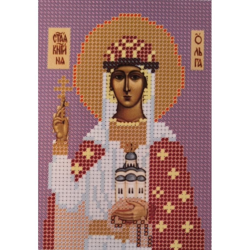 Схема для вишивання бісером ікони. Свята Ольга