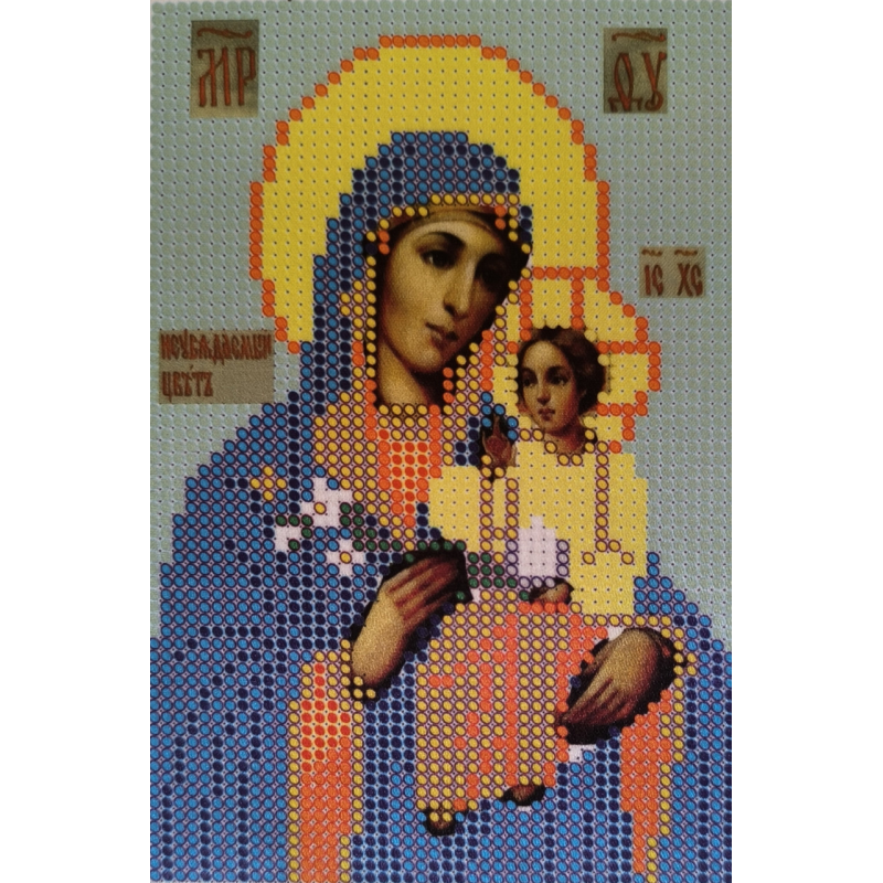 Схема для вишивання бісером ікони. Ред4 Нев“язується колір.