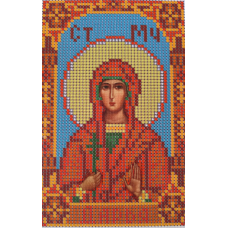 Схема для вишивання бісером ікони. Свята Дарья