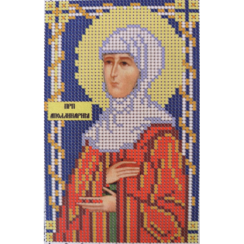 Схема для вишивання бісером ікони. Свята Аполінарія