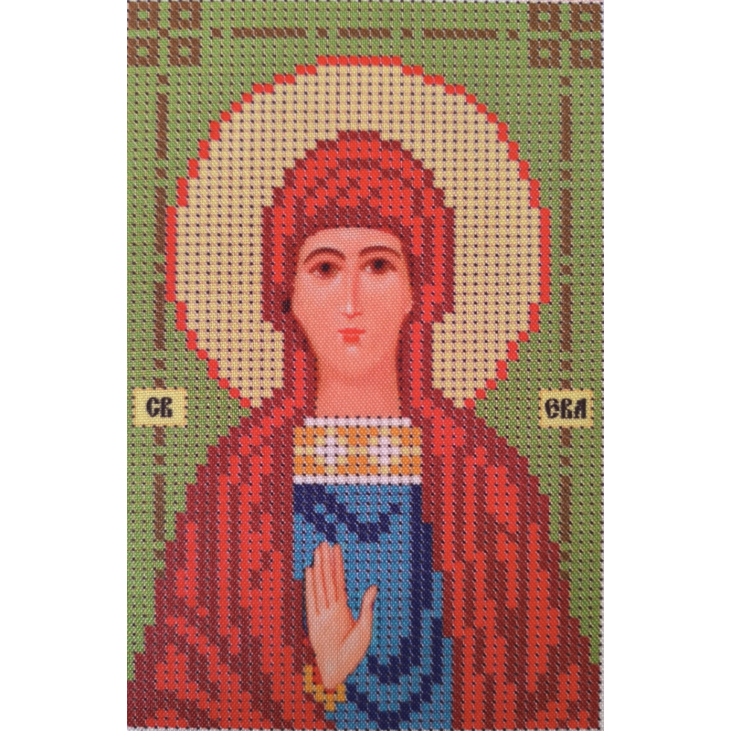 Схема для вишивання бісером ікони. Свята Єва