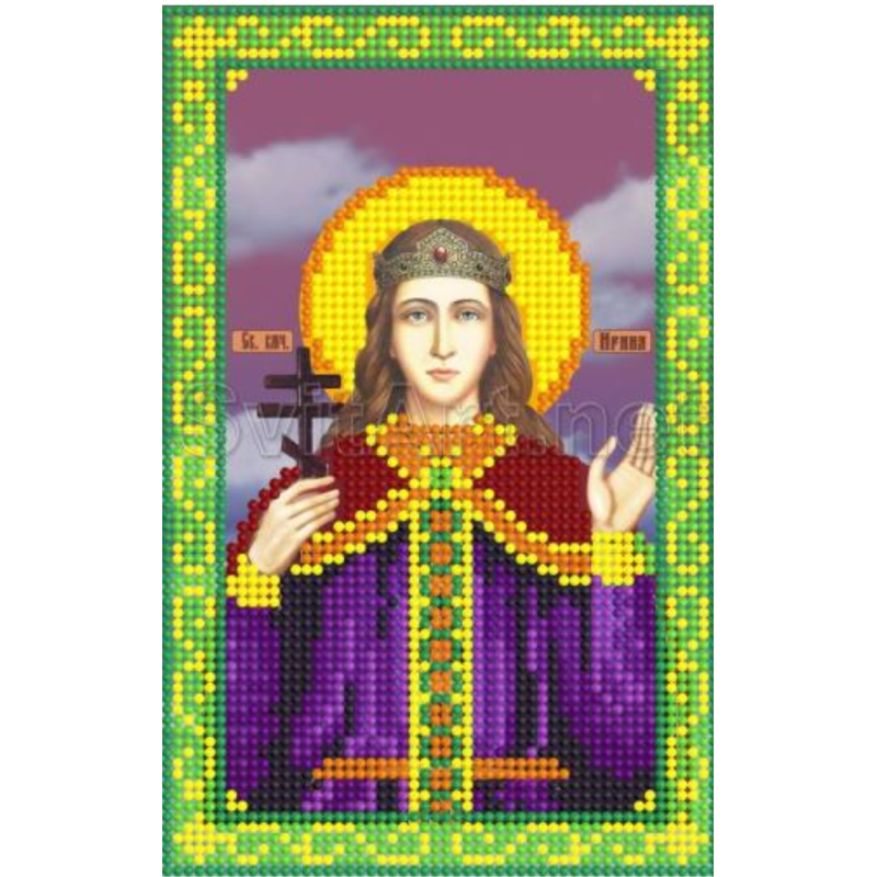 Схема для вишивання бісером, Свята Ірина.