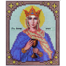 Схема для вишивання бісером ікони. Свята Варвара