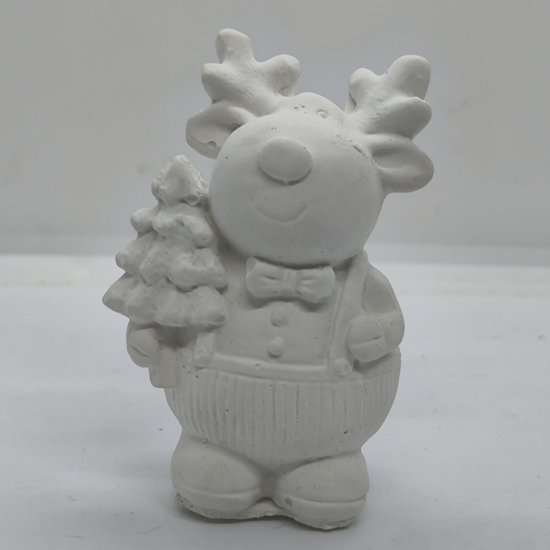 Гіпсова фігурка для розмальовування.Новорічний Олень.