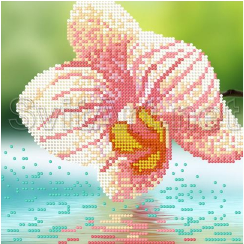 Схема для вишивання бісером. Орхидея. Схема для вишивання бісером. Орхидея.