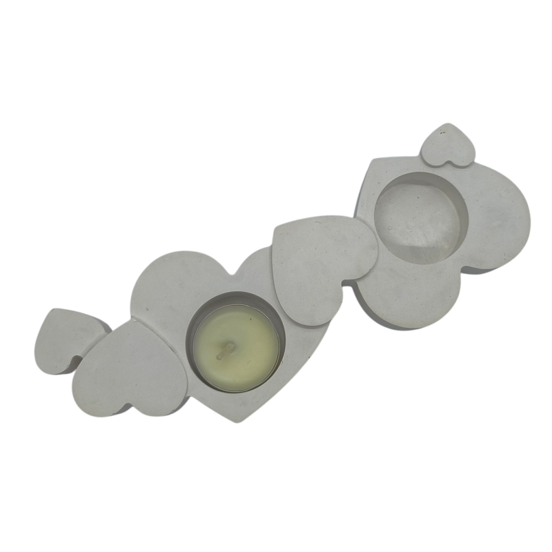 Підсвічник гіпсовий, свічник Серця