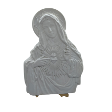 Гіпсовий барильєф. Декор для стіни. Серце марії