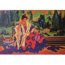 Схема для вишивання бісером ікони. Китайська жінка