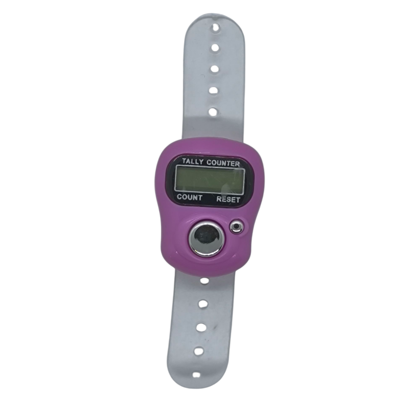 Лічильник рядів електронний, рожевий.