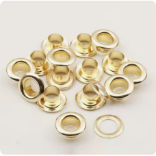 Люверси 10 м золотисті 100 шт.