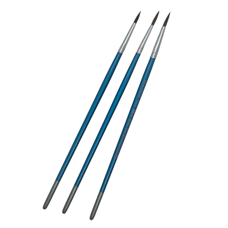 Набір круглих пензликів із ворсу поні No3, 4, 5