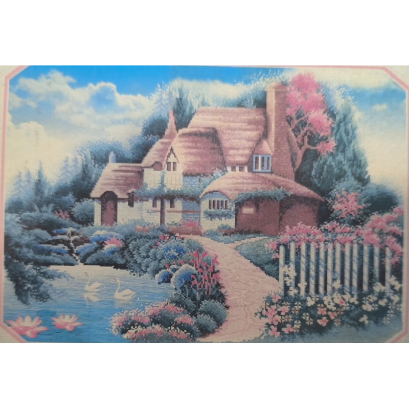 Набір для вишивання хрестиком. Тропінка до будинку. Набір для вишивання хрестиком. Тропінка до будинку.