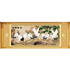 Набір для вишивання хрестиком. Сосна та журавель.