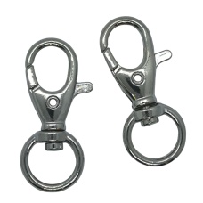 Карабін для сумки сріблястий 40 мм