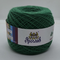 Пряжа бавовняна Ярослав 400 м. Колір: зелена