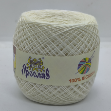 Пряжа віскоза Ярослав 250 м. Колір: молочна