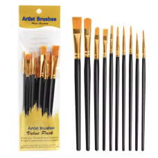 Набір нейлонових пензликів 10 шт.