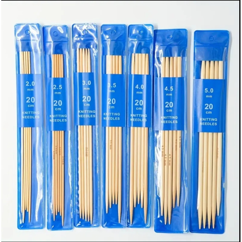 Набір носкових спиць для в“язання, бамбукові Набір носкових спиць для в“язання, бамбукові